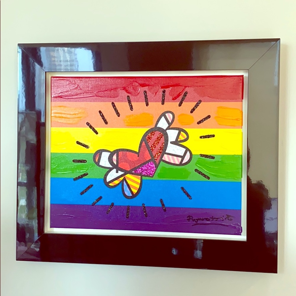 Original Britto Pride Heart 2018